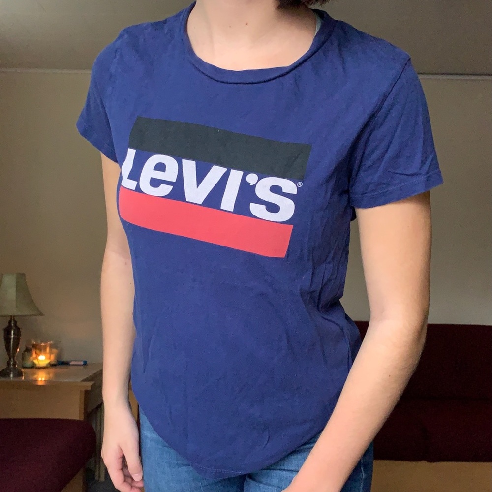 Levi’s Navy Logo Graphic Tee Small